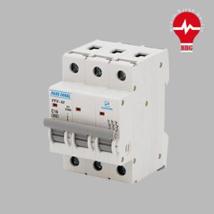 کلید مینیاتوری پارس فانال 3 پل 16 آمپر 6 کیلو آمپر PFN-63-C16