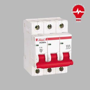 کلید مینیاتوری -سه پل-10 آمپر-6 کیلو آمپر HIMEL سری HDB3WN3C10