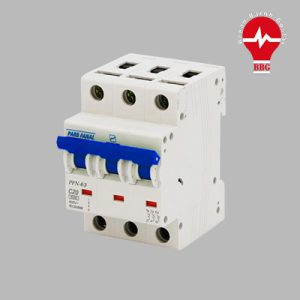 کلید مینیاتوری پارس فانال 3 پل 20 آمپر 6 کیلو آمپر PFN-63-C20