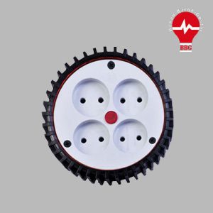 پریز سیار 4 خانه لاستیکی بدون ارت پارسا مدل 107